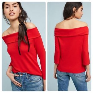 Anthropologie Off The Shoulder Top